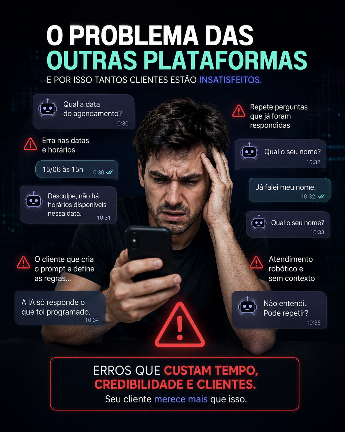 Por que a maioria das IAs de atendimento erra (e o problema quase nunca é o modelo)
